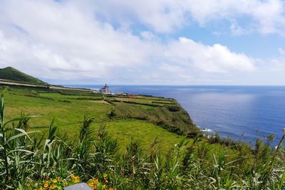 Scenic view of sea against sky