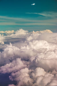 Low angle view of cloudy sky