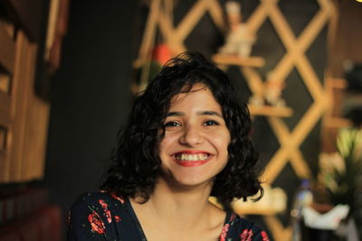 Portrait of smiling young woman