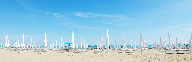 Parasols on beach