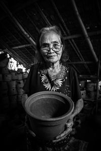 Portrait of  one of the oldest potters in the philippines 