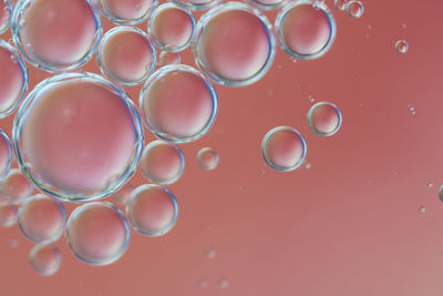 Close-up of bubbles