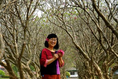 Frangipani trees arch, nan province, nan national museum