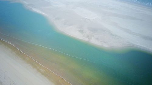 High angle view of sea shore