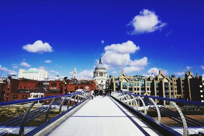 London millennium footbridge leading towards st paul cathedral