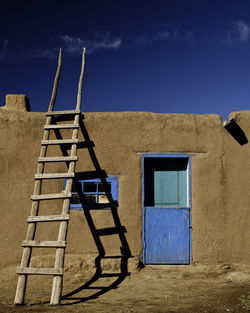 Adobe home on taos pueblo in new mexico 