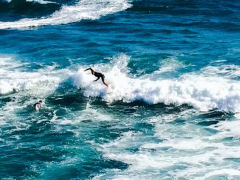 Man surfing in sea