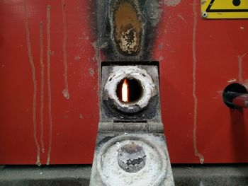 Close-up of old door