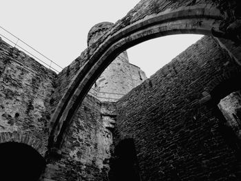 Low angle view of old ruin