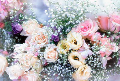 Close-up of rose bouquet