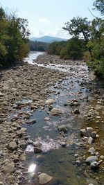 Scenic view of river against sky