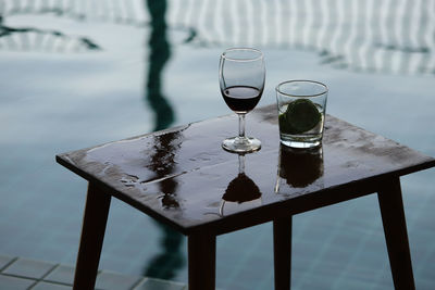 Close-up of drink on table