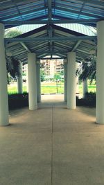 Empty corridor of building