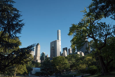 Low angle view of building against clear sky