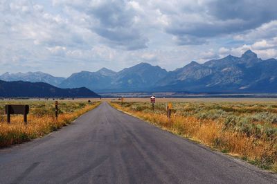 Surface level of country road