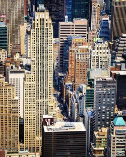 View of skyscrapers in city