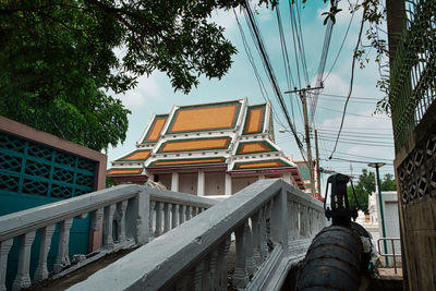 Low angle view of building against sky