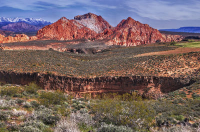 View of rock formations