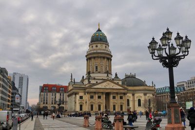 View of historic building against cloudy sky