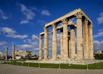 Old ruins of temple against sky