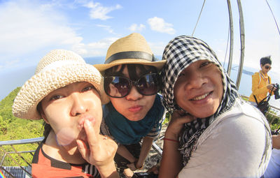 Portrait of young woman