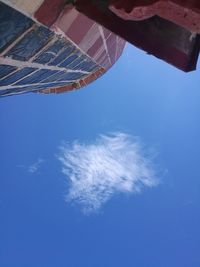 Low angle view of blue sky