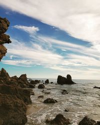 Scenic view of sea against sky