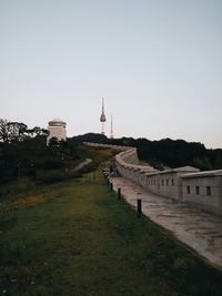 Built structure against clear sky