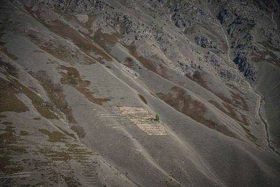 Scenic view of arid landscape