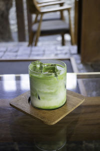 Close-up of drink on table