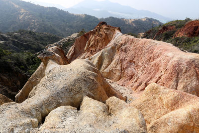 Scenic view of mountains