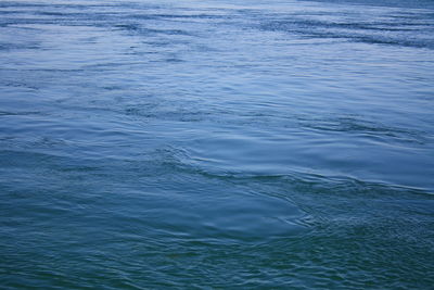 High angle view of rippled water