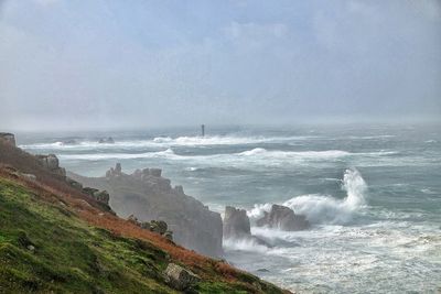 Scenic view of sea against sky