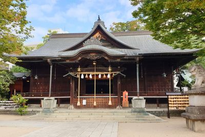 Japan temple built structure against sky