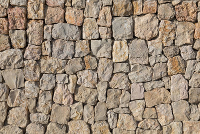Full frame shot of stone wall