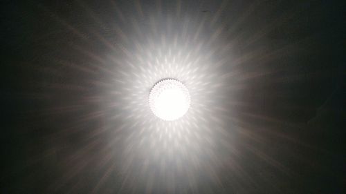 Low angle view of light bulb