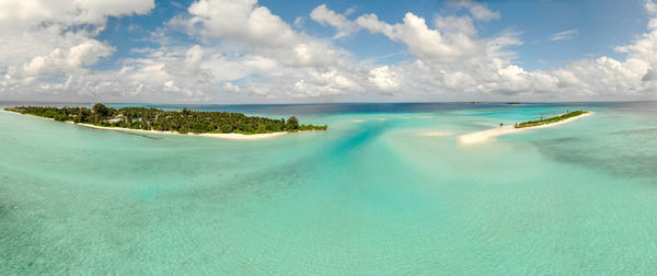 Panoramic view of sea against sky