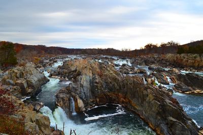 Scenic view of great falls 