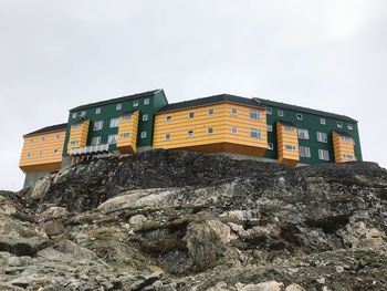 Low angle view of building against sky