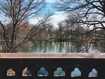 Bridge over river against sky