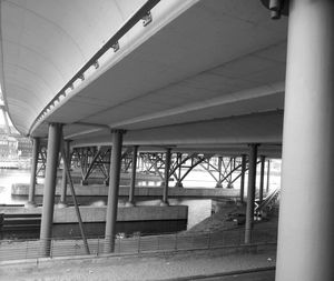 View of empty staircase