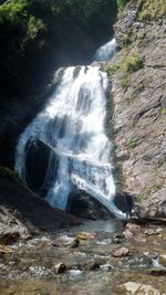 River flowing through rocks