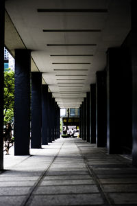 Empty corridor of building