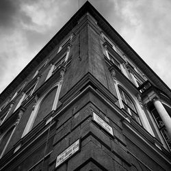 Low angle view of building against sky