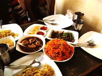 Close-up of food in plate