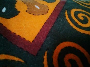 Close-up of text on wall