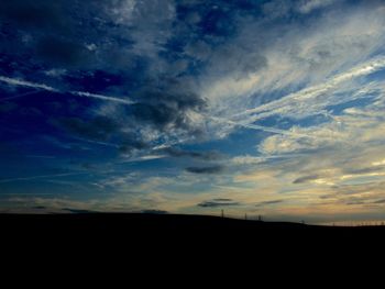 Clouds over landscape