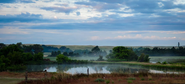 Scenic view of landscape against sky