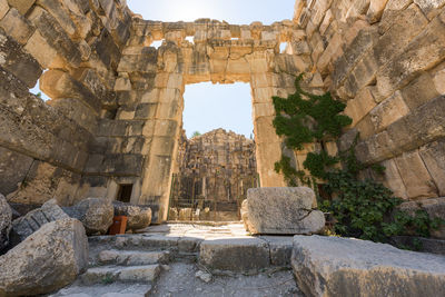 View of old ruins