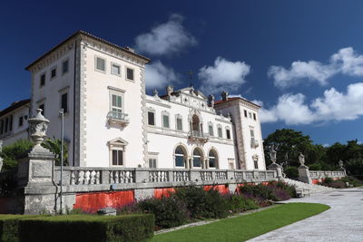 Low angle view of historic building against sky